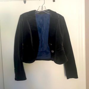 Express velvet suit jacket